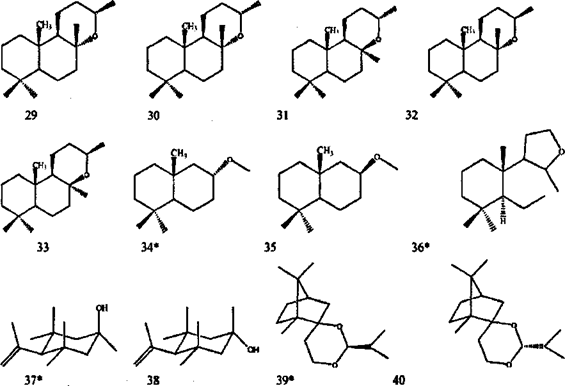 香精与香料(17)-香型与分子结构特征的关系
