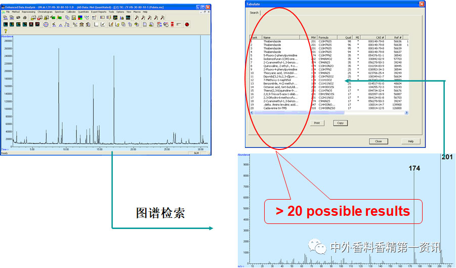 气相色谱-质谱定性分析